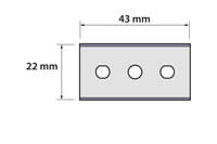 3 hole razor blade